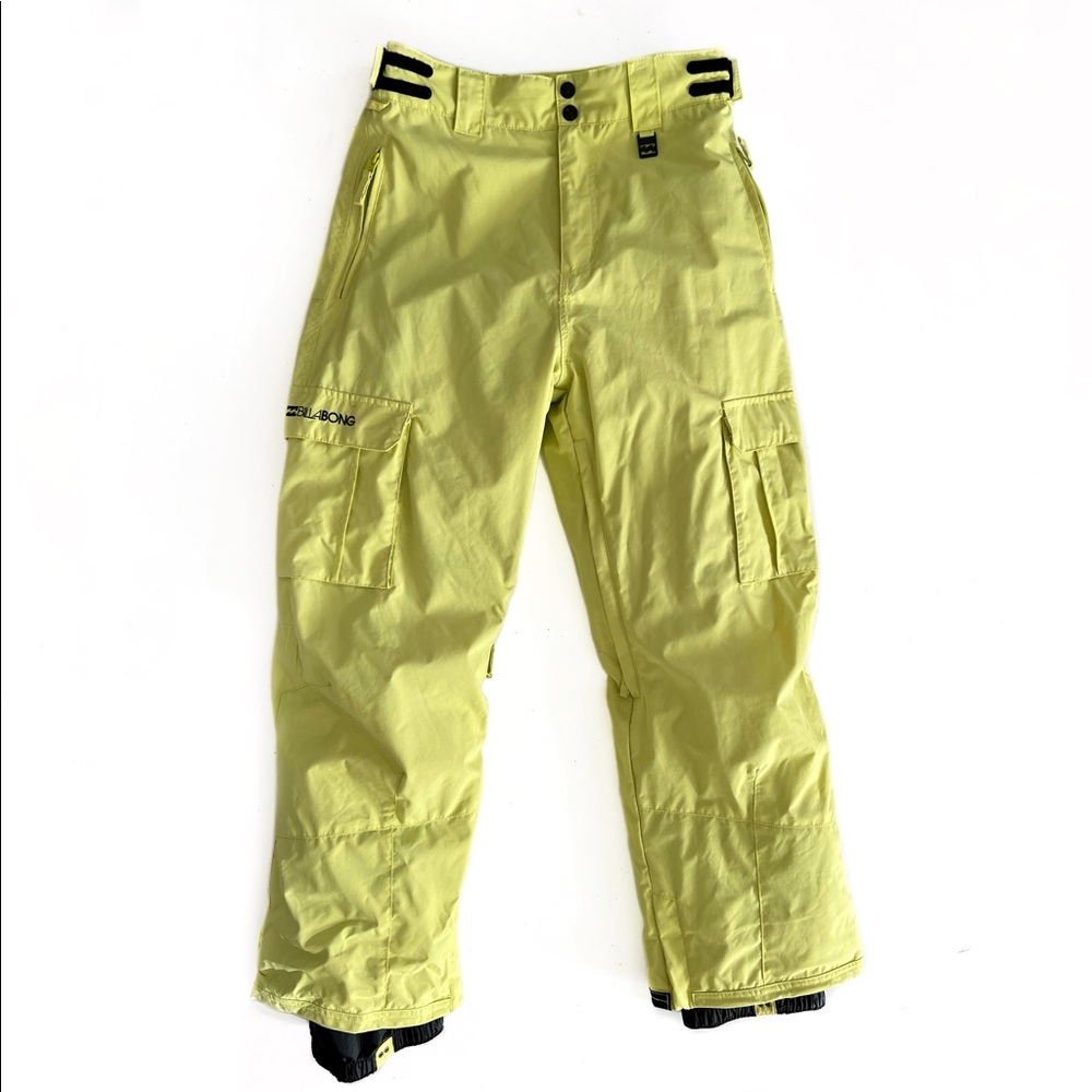 Billabong Neon Green Yellow Ski Snow Pants S
